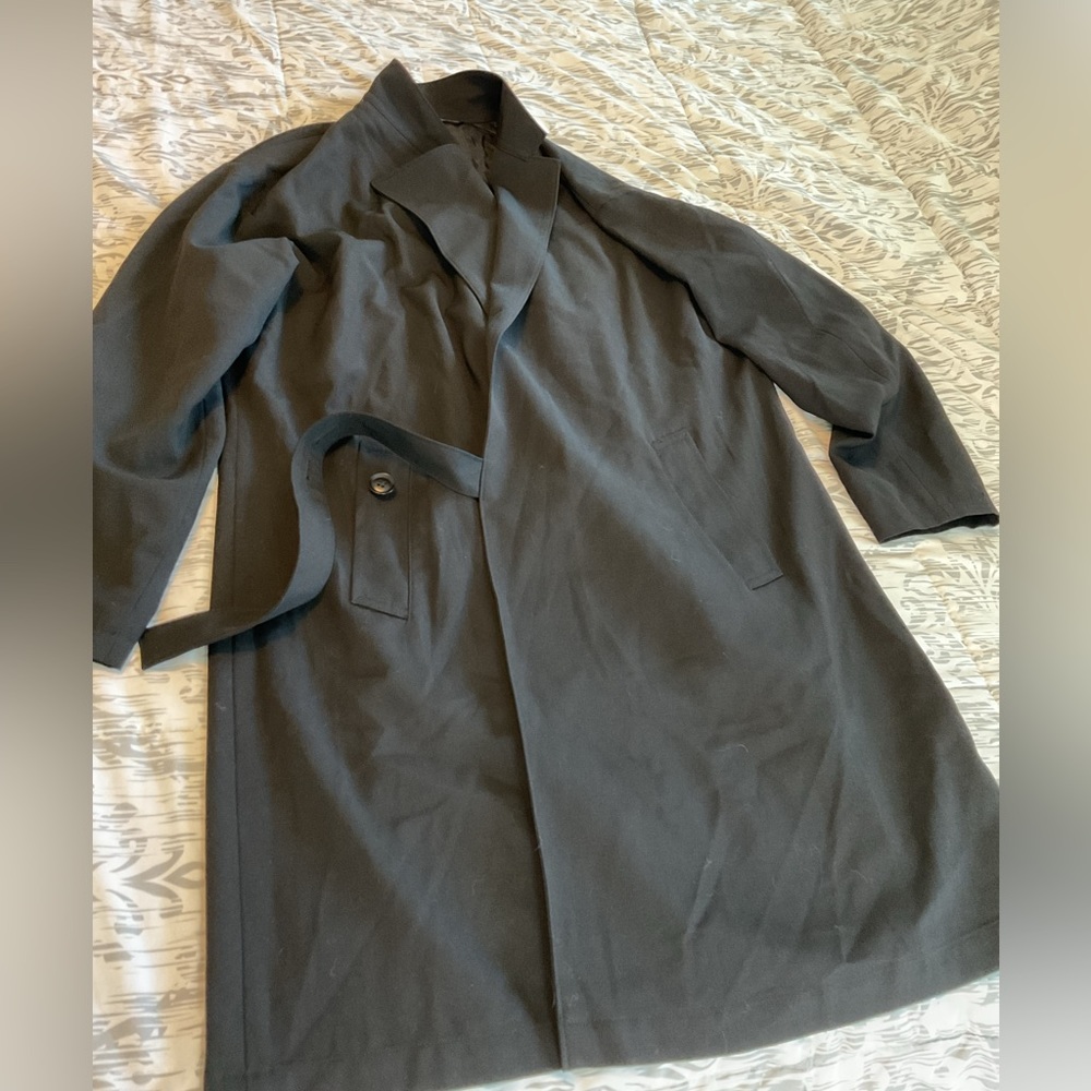 Y’s by Yohji Yamamoto Black Trench Over Coat